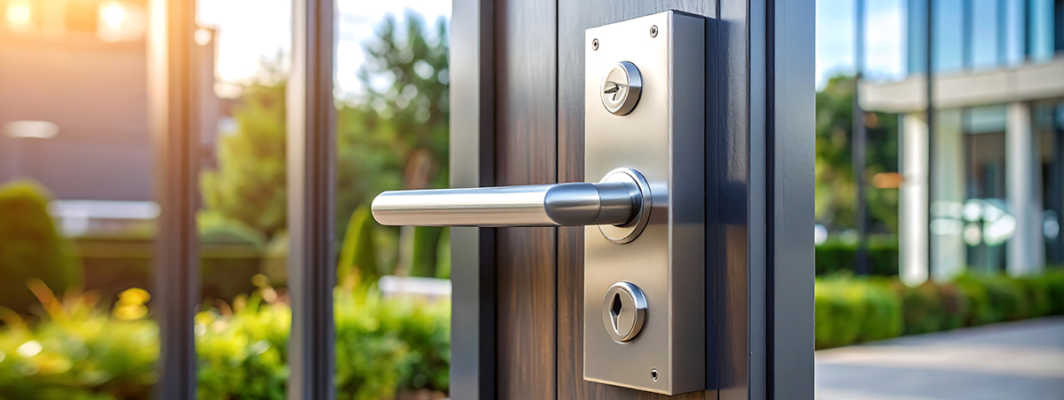 Lbusiness front door locked